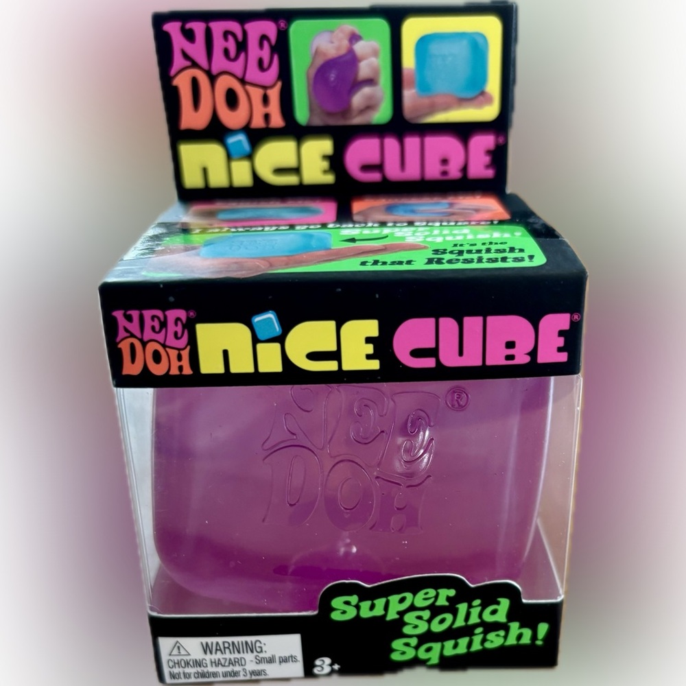 NeeDoh Nice Cube Kids Squishy Toy - Purple